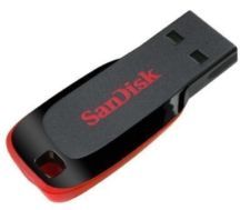 SanDisk Cruzer Lâmina Negra 16 GB USB Flash Drive Pe c1000