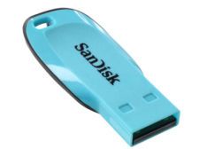 SanDisk Cruzer Blade Blue 8 GB USB Flash Pen Drive c1000